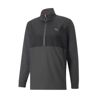 Puma CLOUDSPUN WRMLBL Soft Quarter-Zip Pullover Jacket Black 537066-01