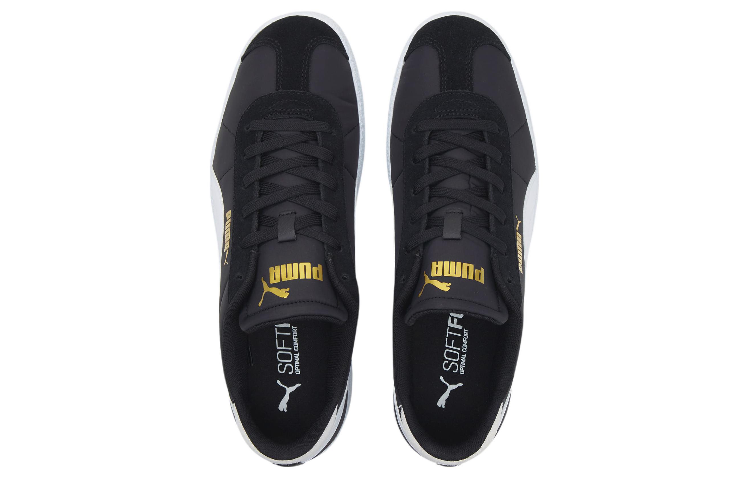 Lookbook Scarpe Puma Club Nylon Skateboard Casual Unisex Nero Bianco 384822-04