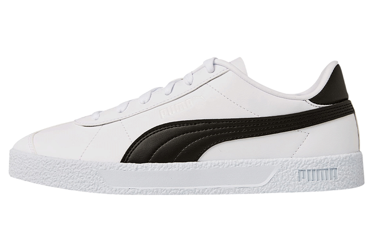 Puma Club SL Casual Skateboarding Shoes White Black 385233-02
