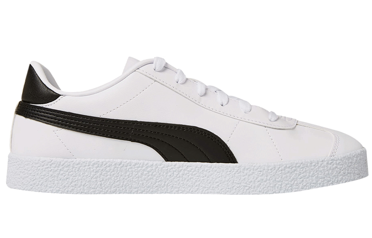 Order Puma Club SL Chaussures Skateboard Décontractées Blanc Noir 385233-02
