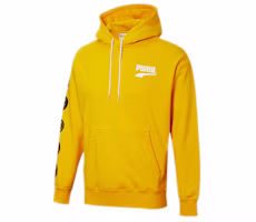 Puma Club Yellow Printed Hoodie Casual Wear 530368-81 Puma Club Yellow Printed Hoodie Casual Wear 530368-81