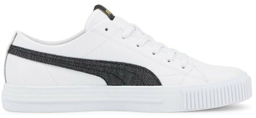 Puma Ever Fs 牛仔布休閒板鞋 男女同款 白黑色 Order Puma Ever Fs 牛仔布休閒板鞋 男女同款 白黑色