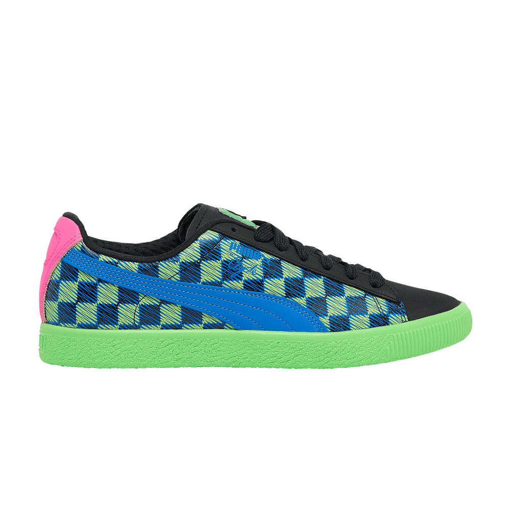 Puma Clyde 'Pit Crew - Checkerboard Green' 372325-02