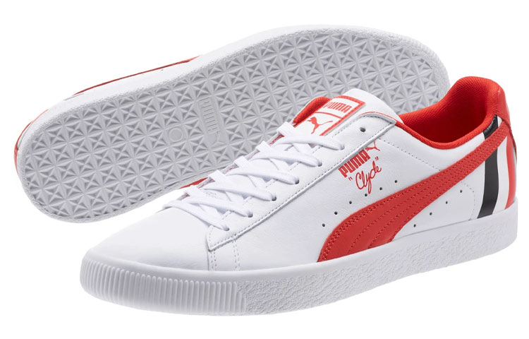 Purchase プーマ クライド "ストライプス 白赤" (Puma Clyde "Stripes Shiroaka") 367539-02