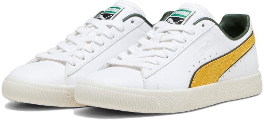 プーマ クライド バーシティ 白黄 (Puma Clyde Varsity 白黄) 394684-02 Lookbook プーマ クライド バーシティ 白黄 (Puma Clyde Varsity 白黄) 394684-02