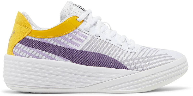 (Grade School) Puma Clyde All-Pro 'White Spectra Yellow' 194367-10 Buy (Grade School) Puma Clyde All-Pro 'White Spectra Yellow' 194367-10