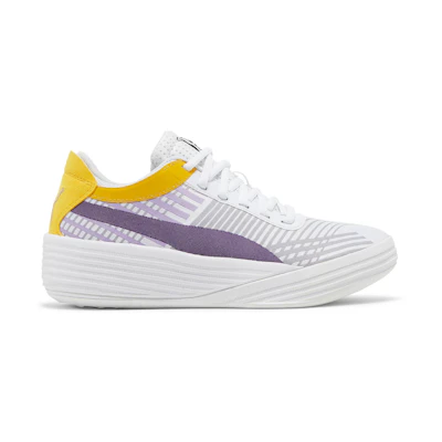 (GS) Puma Clyde All-Pro 'White Spectra Yellow'