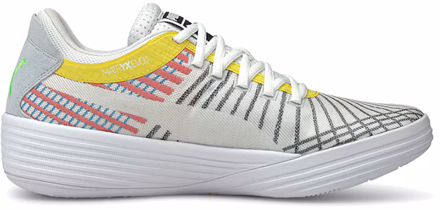 Lookbook Puma Clyde All-Pro 'White Multicolor' 194039-01