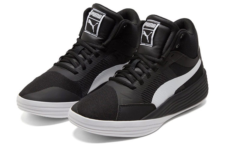 Shop Puma Clyde All-Pro Mid Zwart 195512-01