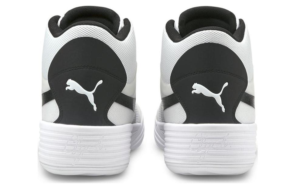 Shop プーマ クライド オールプロ ミッド 白/黒 195512-02