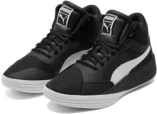 Puma Clyde All-Pro Mid Black 195512-01 Shop Puma Clyde All-Pro Mid Black 195512-01