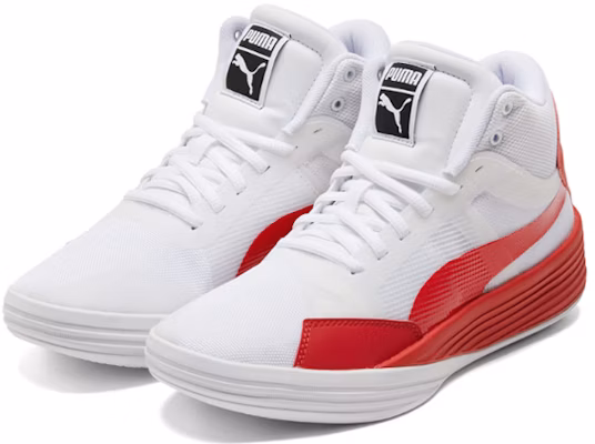 Puma Clyde All-Pro Mid Putih/Merah 195512-04 Lookbook Puma Clyde All-Pro Mid Putih/Merah 195512-04