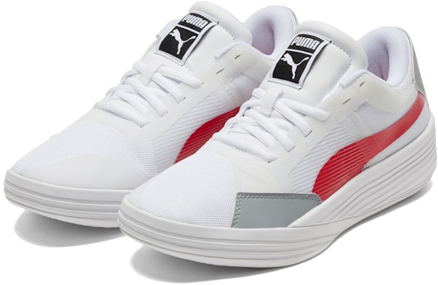 PUMA Clyde All Pro Team 耐磨 低筒 真實戰鬥籃球鞋 男女款 白紅 Lookbook PUMA Clyde All Pro Team 耐磨 低筒 真實戰鬥籃球鞋 男女款 白紅