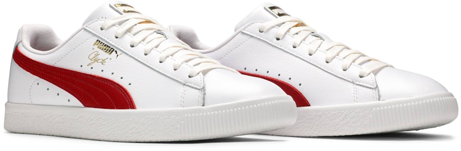 Puma Clyde Kulit Inti 'Putih Ceri' 364669-03 Cheap Puma Clyde Kulit Inti 'Putih Ceri' 364669-03