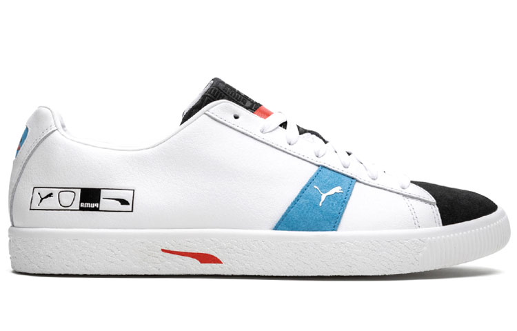 Order Kasut Kasual Puma Clyde Hacked Archive Putih/Biru/Merah 372784-02