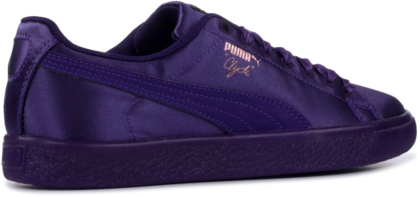 (小童) Puma Clyde 缎面 '紫蓝色' 367469-01 Lookbook (小童) Puma Clyde 缎面 '紫蓝色' 367469-01