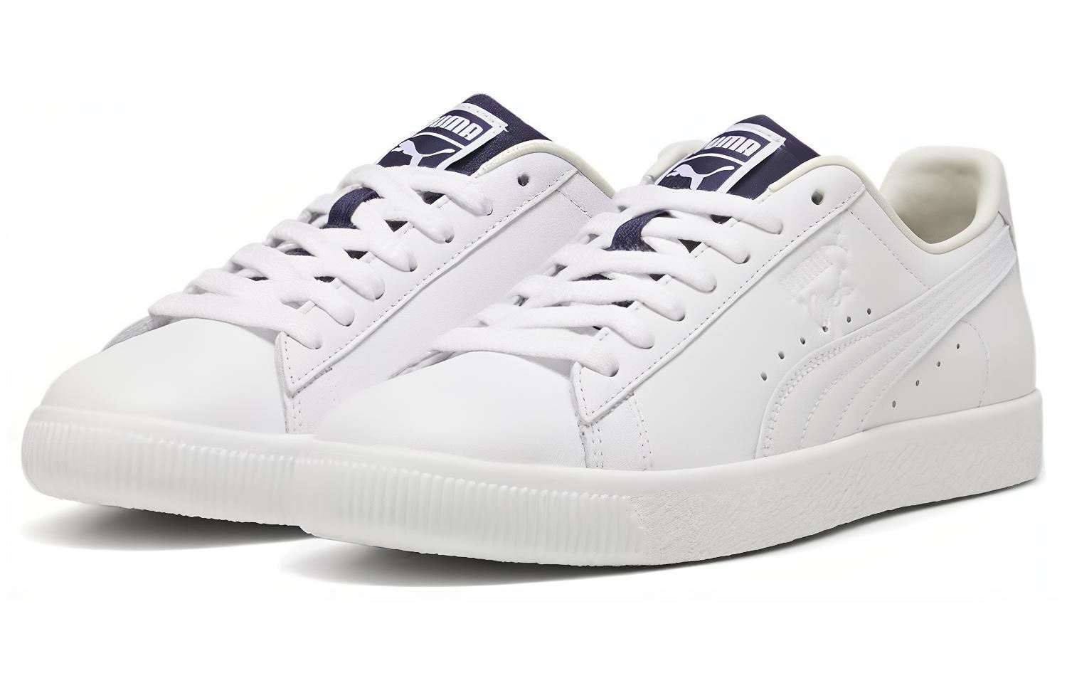 Lookbook 彪馬 (PUMA) Clyde Varsity 2 舒適百搭防滑低幫板鞋 男女同款 白藍