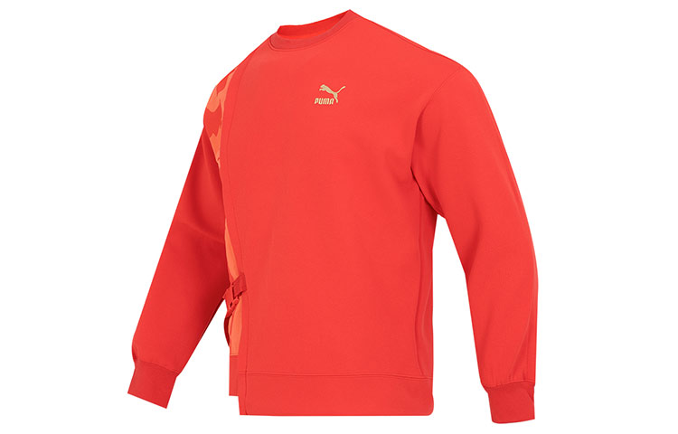 Puma CNY Collection Red Hoodie - Embroidered Logo, Casual New Year Edition 539592-11