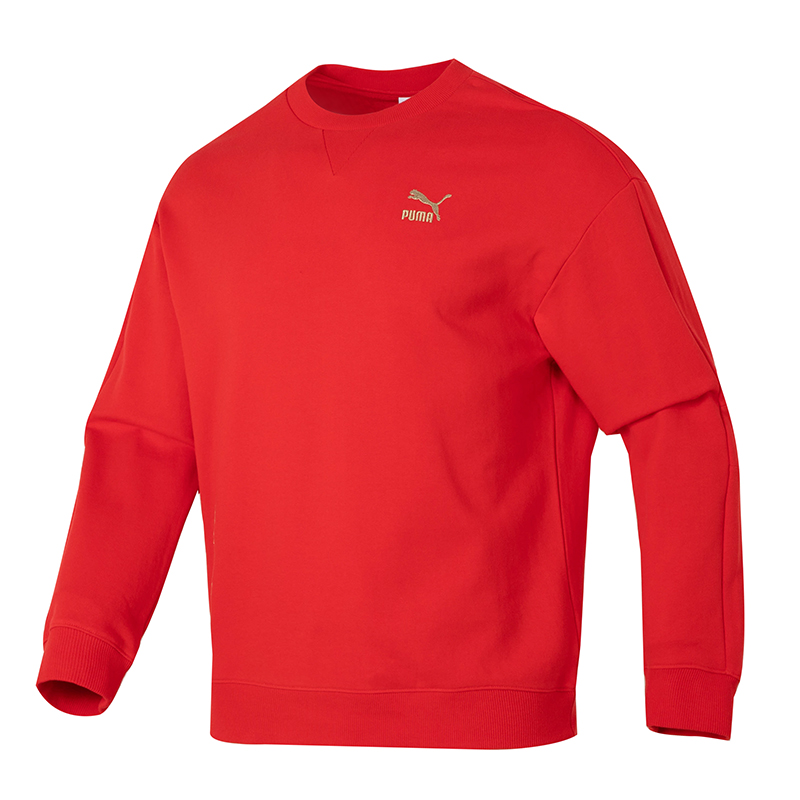 Puma CNY Year of the Dragon Embroidered Crewneck Sweatshirt Unisex Red 625834-11