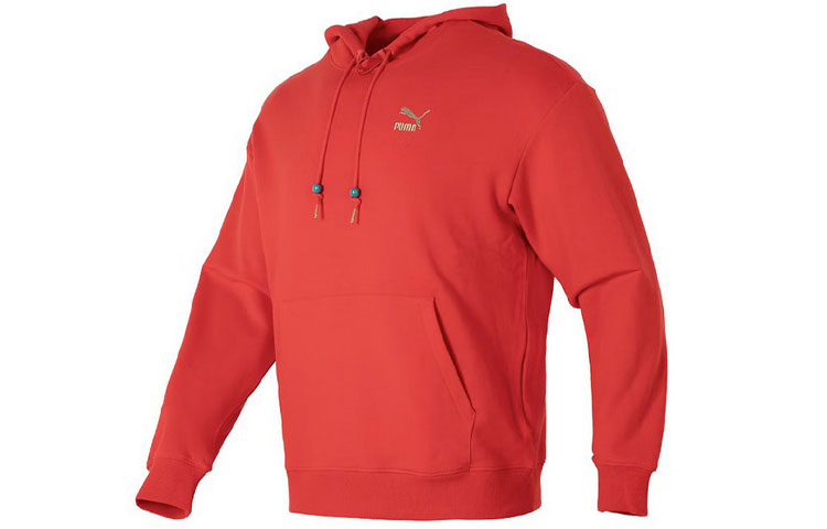 Puma CNY Year of the Dragon Embroidered Hoodie Unisex Red 625833-11