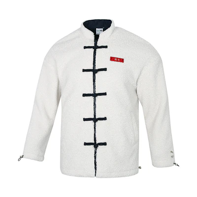 Puma CNY Year of the Tiger Logo Fleece Jacket White - Limited Edition 534687-65