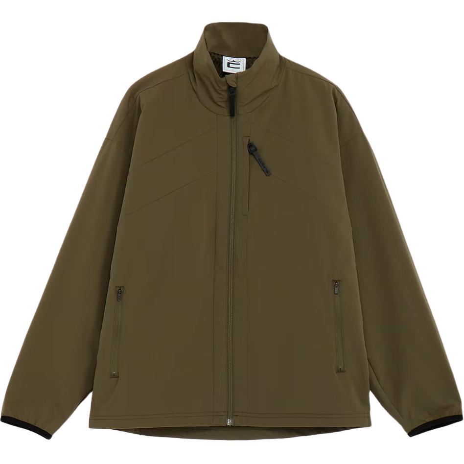 Puma COBRA Khaki Soft Casual Full-Zip Jacket with Stand Collar 626963-02