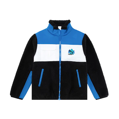 Puma Color-Block Sherpa Jacket for Boys - Casual Fit Spring/Autumn 537917-01