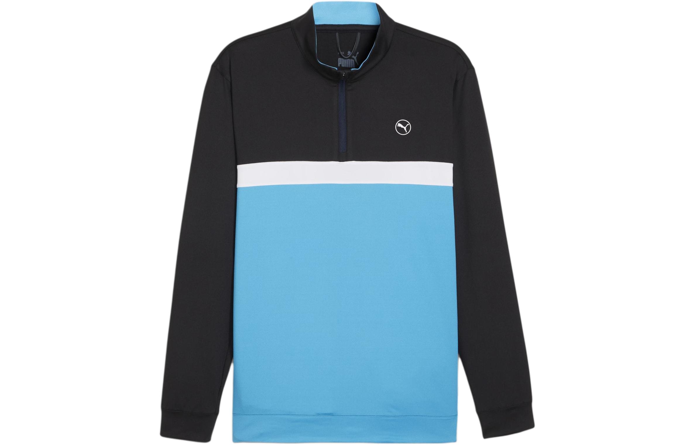 Puma Colorblock Casual Pullover Jacket Blue - Long Sleeve Outerwear 625888-03