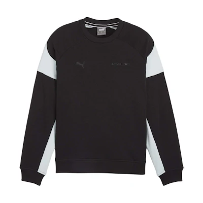 Puma Colorblock Crewneck Loose Fit Long Sleeve Sweatshirt Black 623718-01