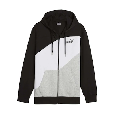 Puma Colorblock Full-Zip Training Hoodie - Black 678934-01