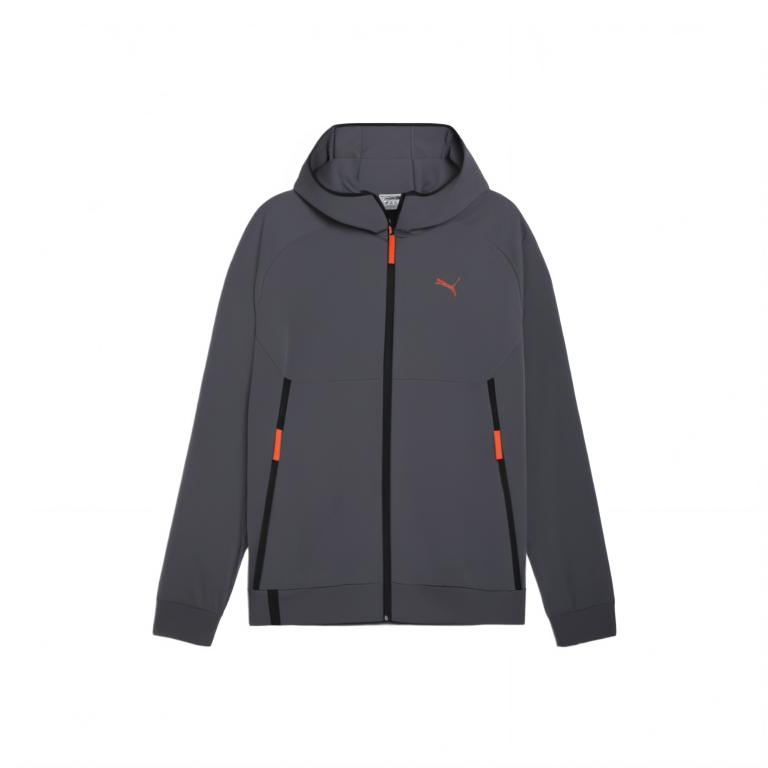 Puma Colorblock Galaxy Gray Full-Zip Hoodie Jacket Unisex Casual Wear 626178-69