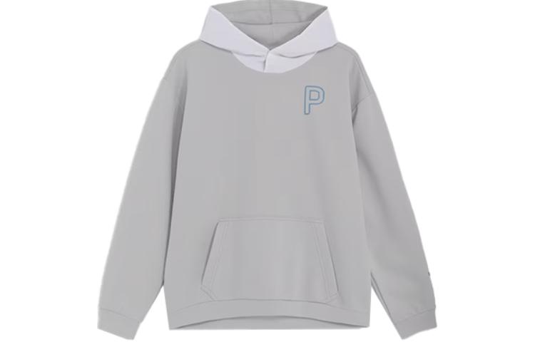 Puma Colorblock Hoodie Gray Long Sleeve Casual Wear 627581-02