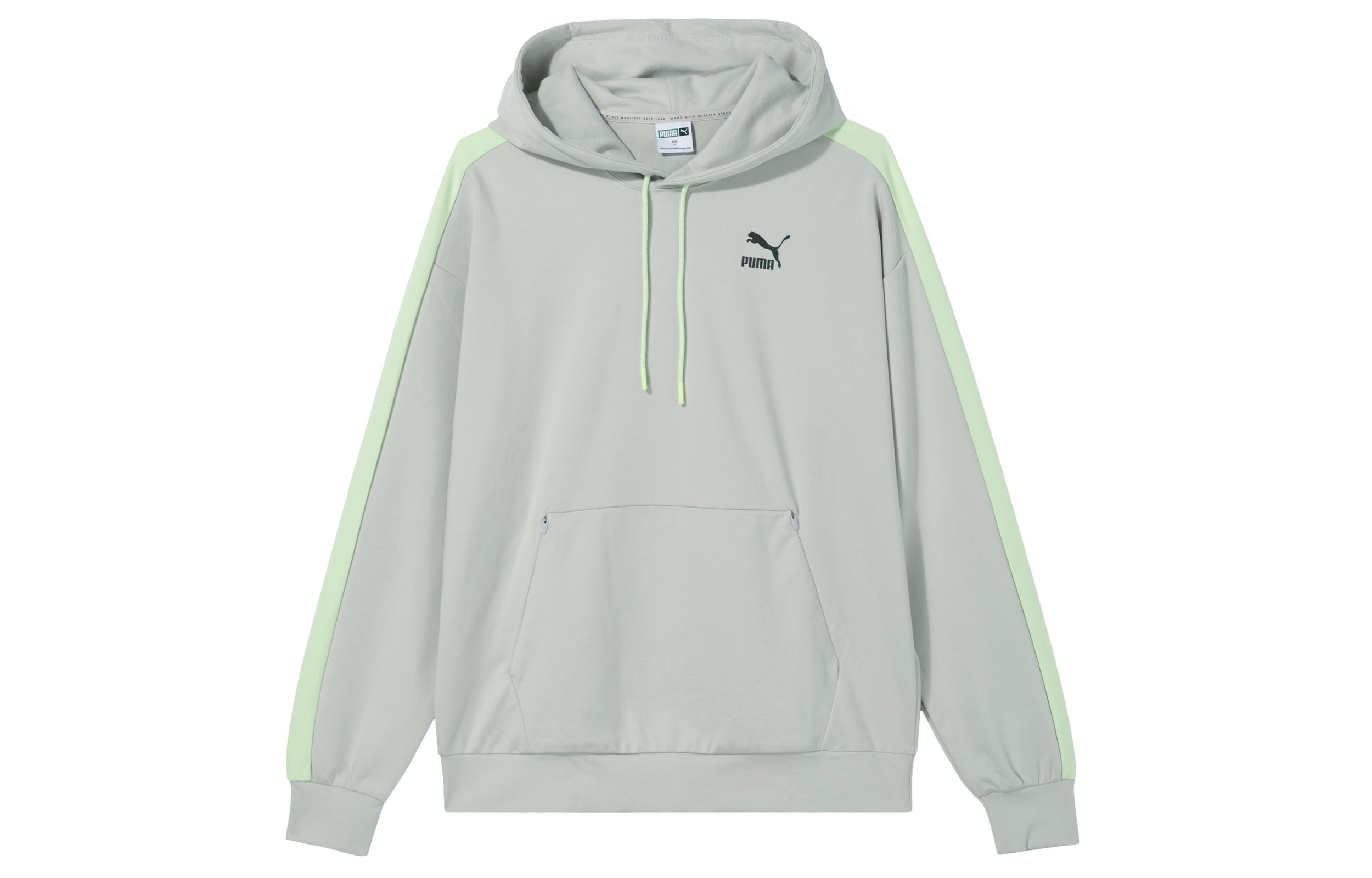 Puma Colorblock Hoodie Unisex Grey Casual Sportswear 538828-09