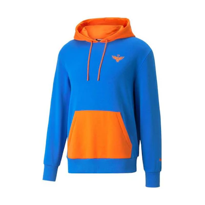 Puma Colorblock Hoodie with Logo Graphic Print - Blue 538001-01