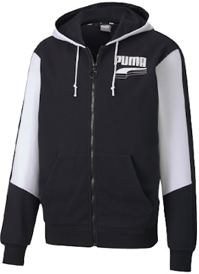 푸마 컬러블록 니트 후드 재킷 블랙 화이트 러닝 트레이닝 의류 582733-01 Lookbook 푸마 컬러블록 니트 후드 재킷 블랙 화이트 러닝 트레이닝 의류 582733-01