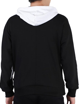 푸마 컬러블록 니트 후드 재킷 블랙 화이트 러닝 트레이닝 의류 582733-01 Sizing 푸마 컬러블록 니트 후드 재킷 블랙 화이트 러닝 트레이닝 의류 582733-01