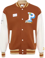 Puma Colorblock Letter Print Breathable Running Jacket Unisex - Brown 625797-81 Puma Colorblock Letter Print Breathable Running Jacket Unisex - Brown 625797-81