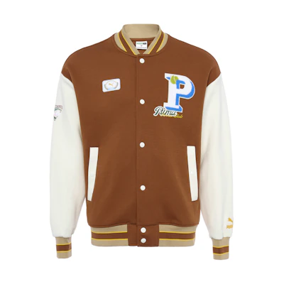 Puma Colorblock Letter Print Breathable Running Jacket Unisex - Brown 625797-81