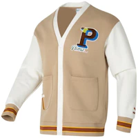 Puma Colorblock Lettering Casual Long-Sleeve Jacket Khaki Unisex 625798-83 Puma Colorblock Lettering Casual Long-Sleeve Jacket Khaki Unisex 625798-83
