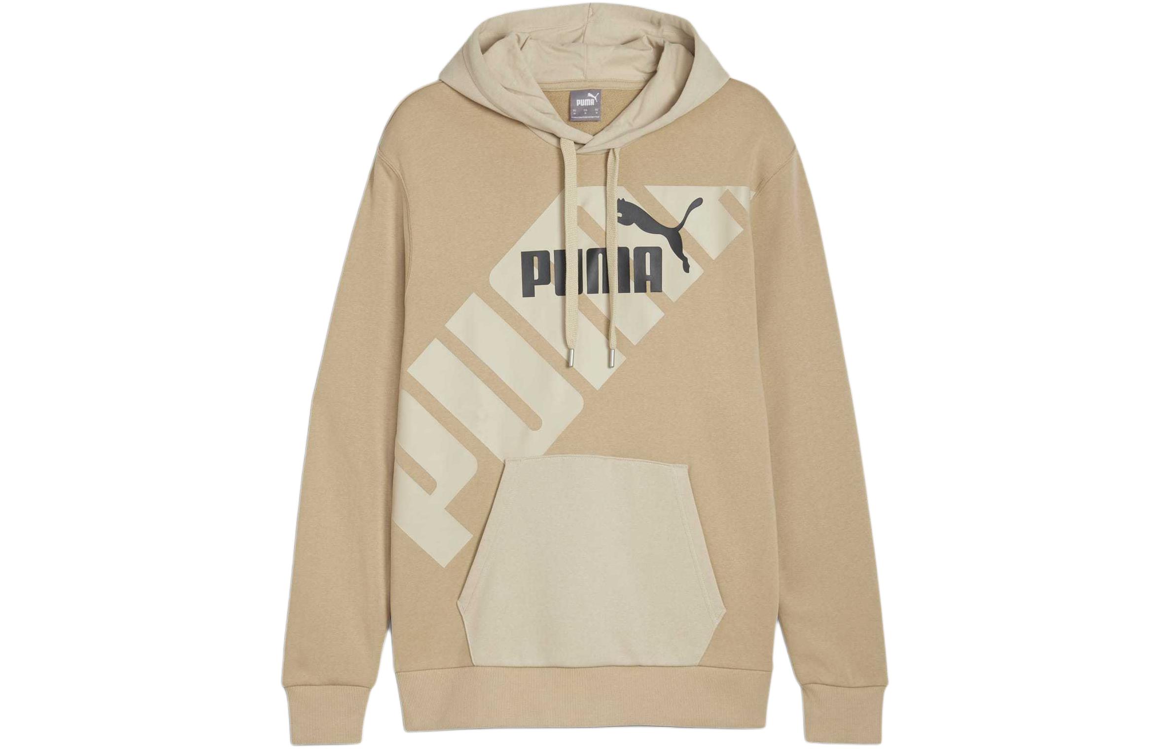 Puma Colorblock Lettering Training Hoodie Khaki 678963-83
