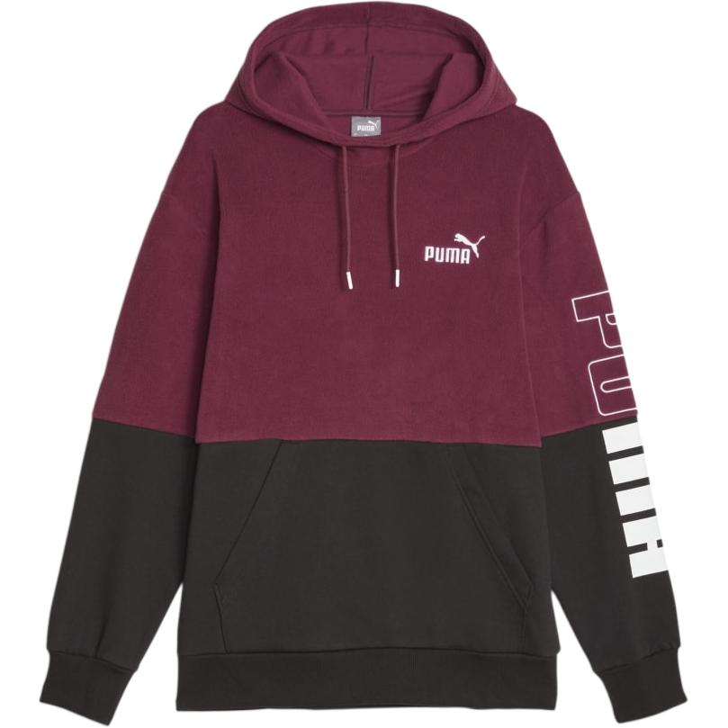 Puma Colorblock Logo Hoodie - Maroon 678356-22