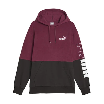 Puma Colorblock Logo Hoodie - Maroon 678356-22