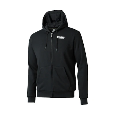Puma Colorblock Logo Hoodie Jacket Men’s Black 855279-01