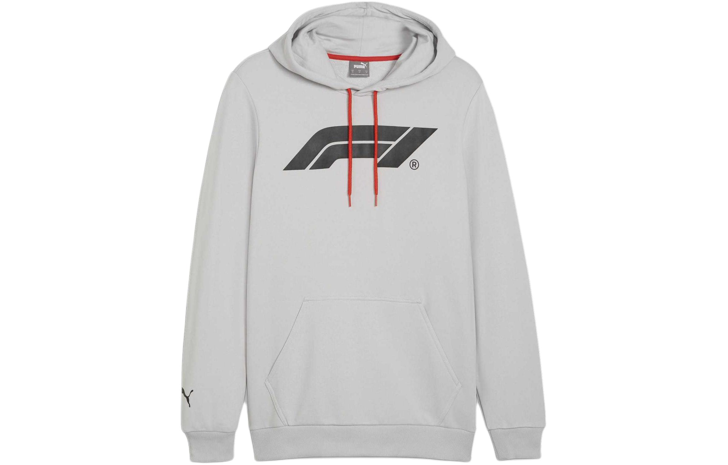 Puma Colorblock Logo Print Training Hoodie Grey 625853-04