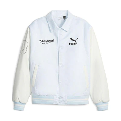 Puma Colorblock Long Sleeve Jacket with Logo Print Casual Style 623509-69