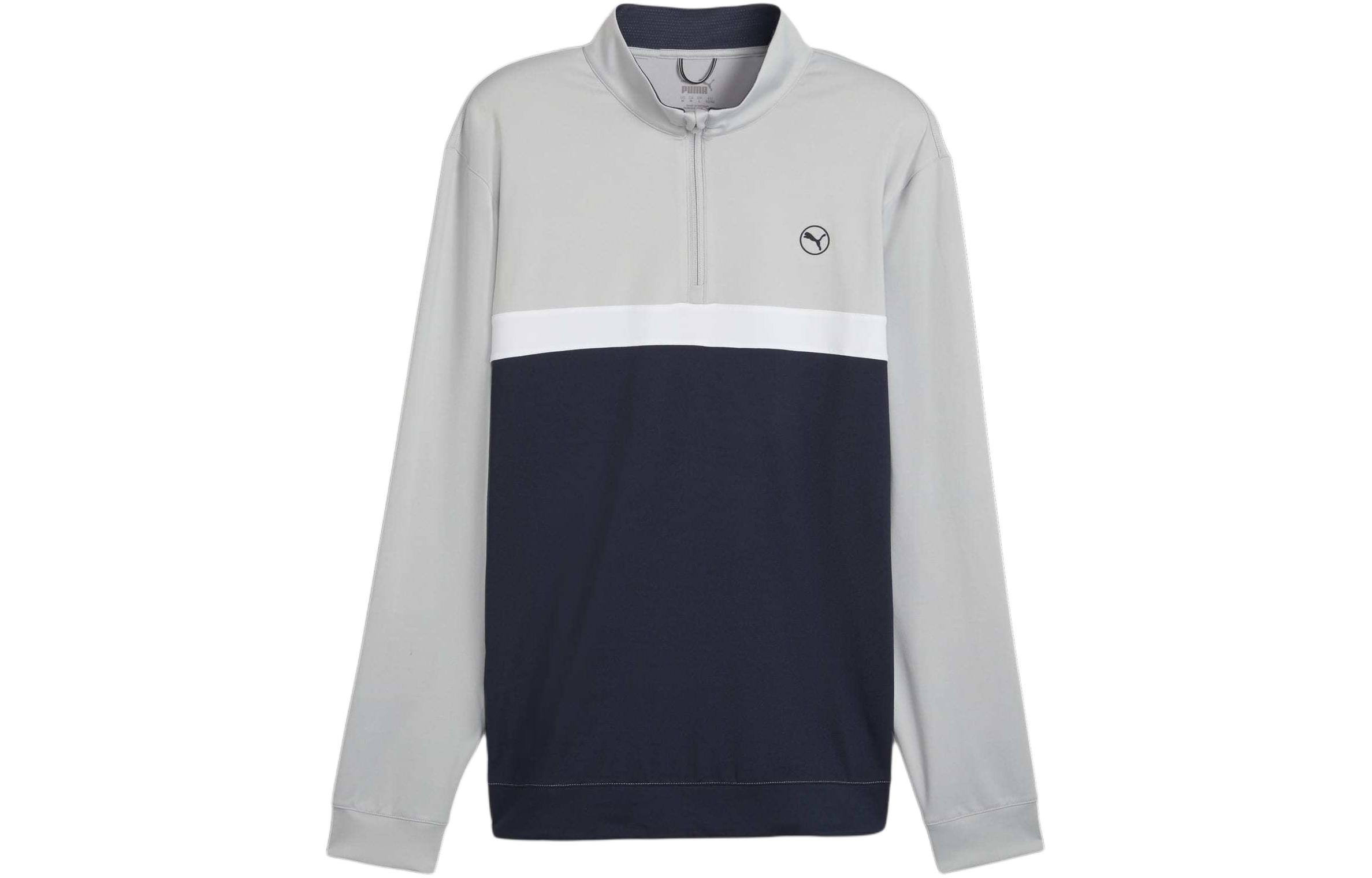 Puma Colorblock Pullover Jacket Gray Long-Sleeve Casual Outerwear 625888-01