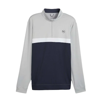 Puma Colorblock Pullover Jacket Gray Long-Sleeve Casual Outerwear 625888-01