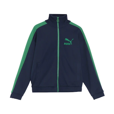 Puma Colorblock Relaxed Fit Track Jacket Blue Long Sleeve 625687-14