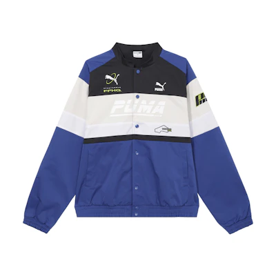Puma Colorblock Retro Racing Track Jacket Unisex Blue 625815-17
