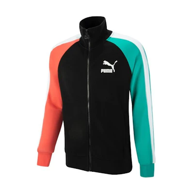 Puma Colorblock Retro Track Jacket with Logo Print 531377-94